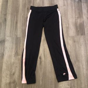 black and light pink vintage sweatpants